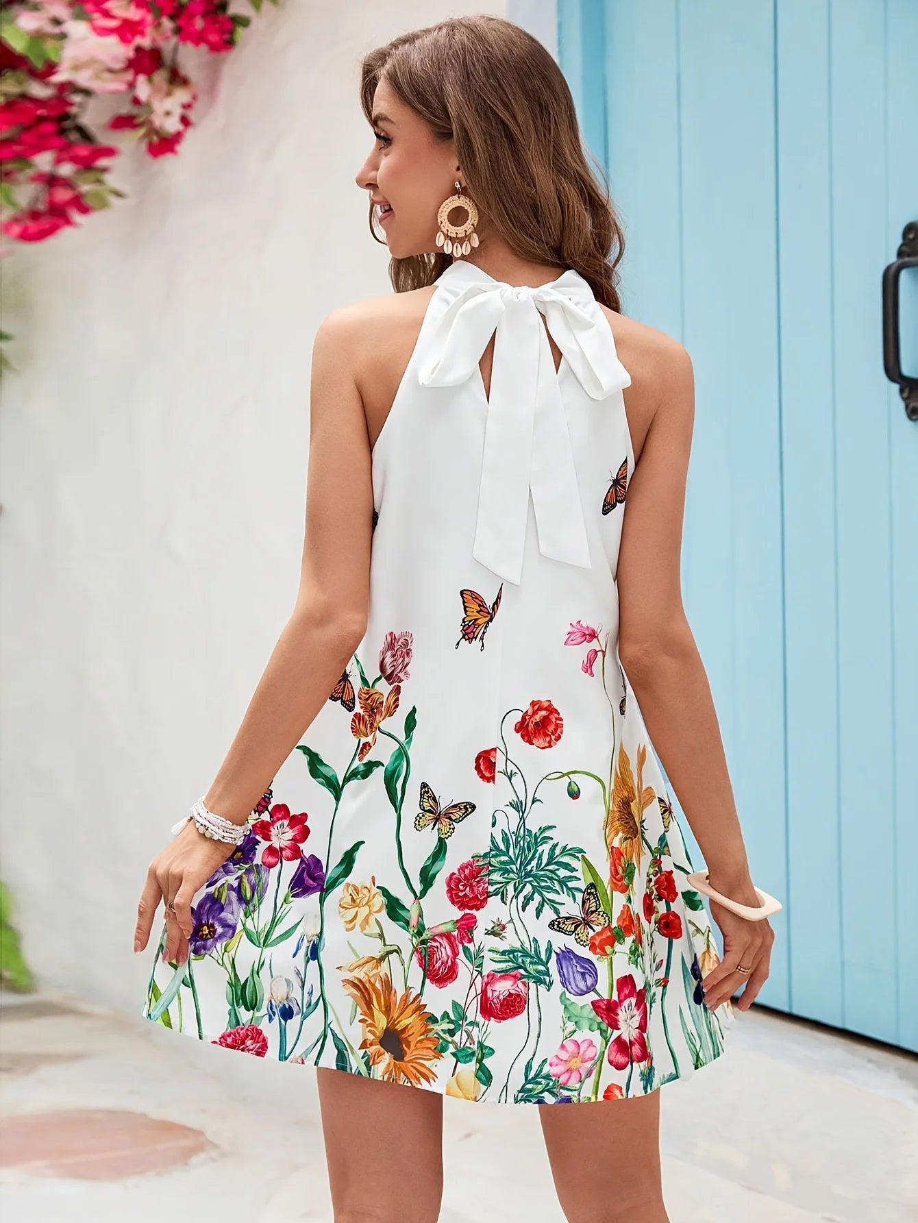 Robe été sans manches de style vacances